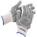 Global Industrial PVC Dot Knit Gloves, Double-Sided, Black, X-Large, 1-Dozen 708351XL